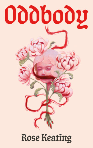 Illutration of flowers with girl's face on. Book Jacket for Oddbody by Rose Keating