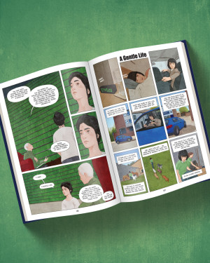 The Midnight Library by Matt Haig, adapted and illustrated by Fred Fordham